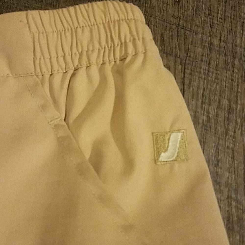 NWOT High-waisted Sporty Tan Capris